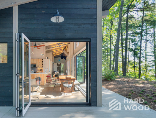 Круглогодичная беседка с террасой панорамная №35 - фото 1572