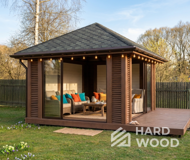 Четырехскатная беседка из дерева №99 - фото 2287